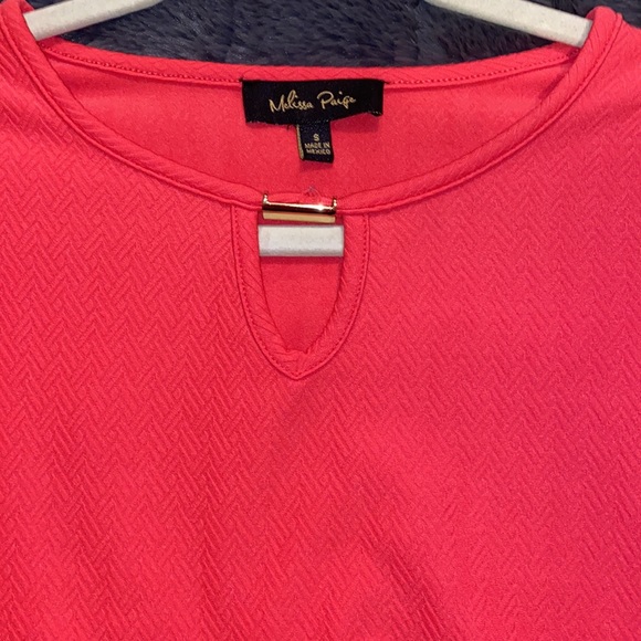 Peach Size Small Peplum Top - Picture 3 of 3